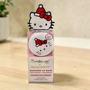 The Crème Shop Hello Kitty Macaron Lip Balm Marshmallow Fluff Limited Edition